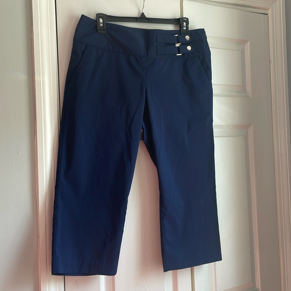 Izod navy capris pants